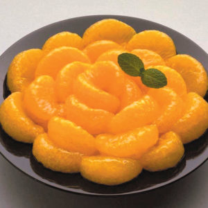 Gajos de mandarina con miel